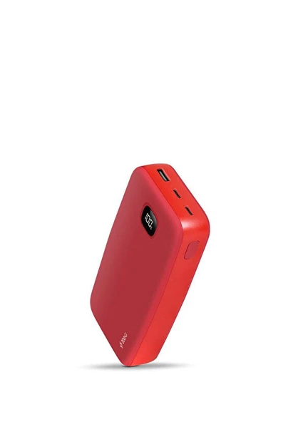 Ttec ChargeUp LCD 20.000mAh Kırmızı Taşınabilir Hızlı Şarj Aleti Powerbank