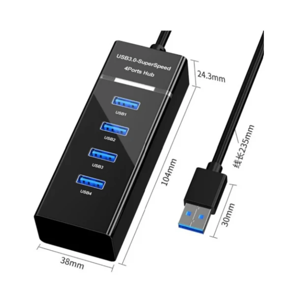 Ozmik Usb Çoklayıcı Concord 4 Port Usb Hub 3.0 Tak Çalıştır - 6