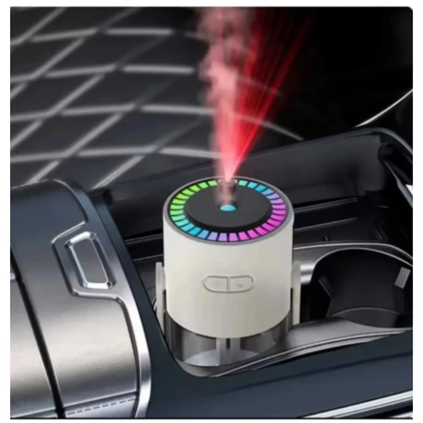 Ozmik CL28 Tavana Işık Yansıtan Gece Lambası Hava Nemlemdirici Ev ve Araba İçin Işıklı Aromaterapi BEYAZ - Resim 3