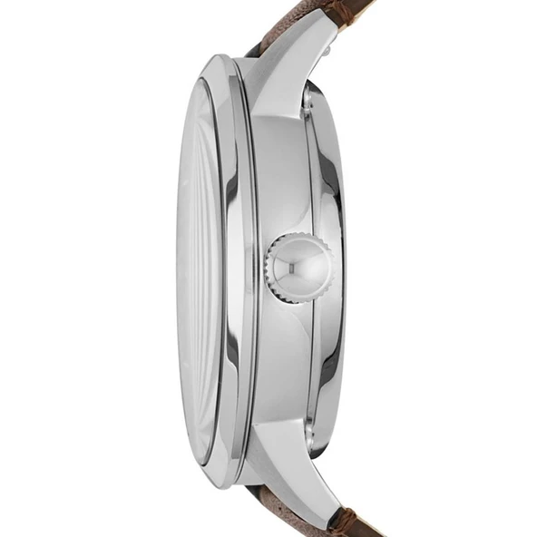 Fossil FME3110 Otomatik Deri Kahverengi Lacivert Kadran 44 mm Erkek Kol Saati - 2