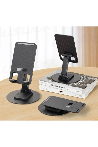 Ozmik Telefon Ve Tabletler İçin Uyumlu Çok Amaçlı 360° Dönebilen Stand - 2