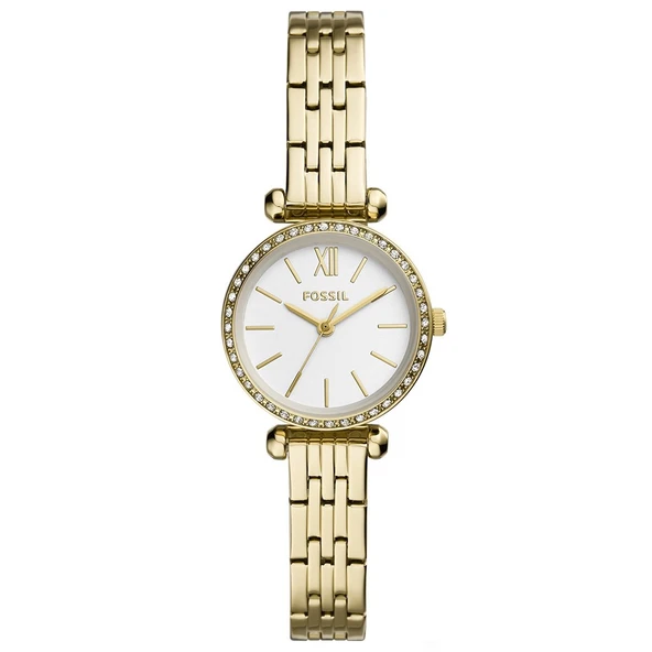 Fossil FBQ3503 Quartz Çelik Altın Rengi Beyaz Kadran 26 mm Kadın Kol Saati