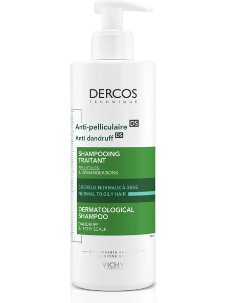 Vichy Dercos Şampuan Normal/Yağlı ve Kepekli 390 ml K6022