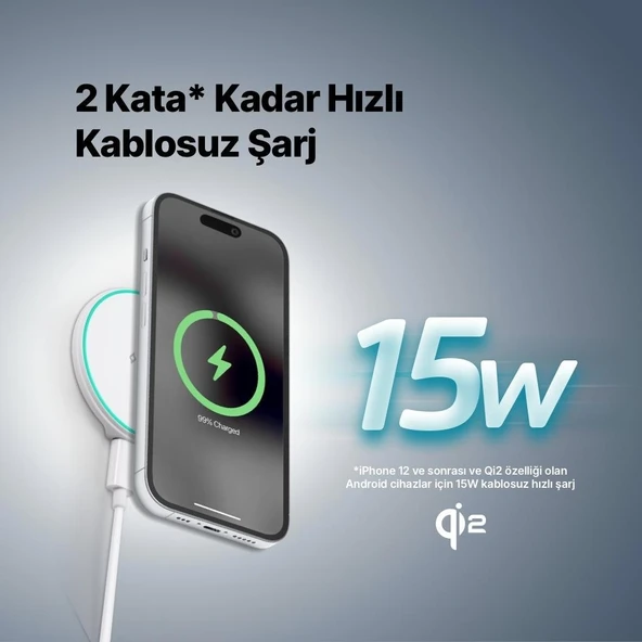 Ttec Aircharger M Pro Qi2/magsafe Özellikli 15W Iphone/android Kablosuz Hızlı Şarj Aleti - 4