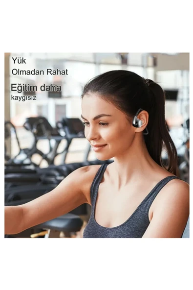 Ozmik Kemik İletimli HD Ses Uzun Pil Ömürlü Su Geçirmez Spor,Koşu İçin Boyuna Asmalı Kulaklık - 3