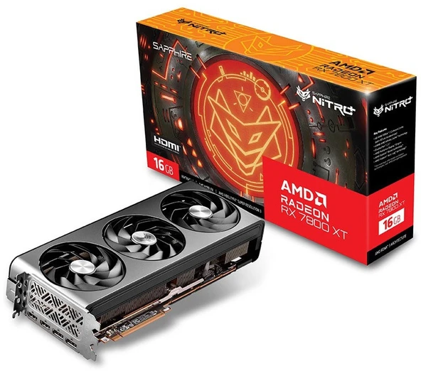 Sapphire Radeon RX 7800 XT Nitro+ 16GB GDDR6 256 Bit Ekran Kartı