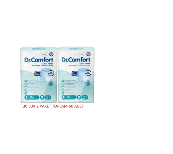 Dr.Comfort Emici Külot Large Büyük Beden 60 Adet