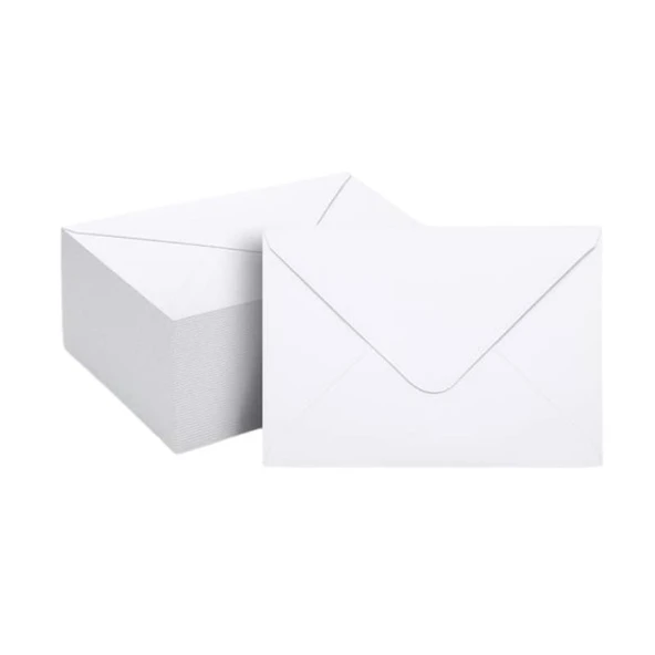 Oyal Beyaz Mektup Zarfı 110 gr. 11.4 cm x 16.2 cm 100'lü Paket - 2