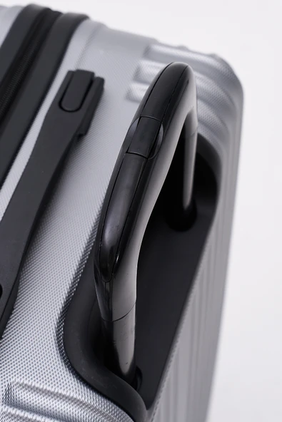 4'lü Valiz Seti Elatae Valiz Büyük - Orta - Kabin Boy ve Makyaj Gri 1020 - 5