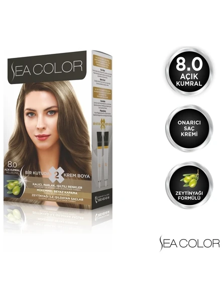 Sea Color 8.0 Açık Kumral Set Boya