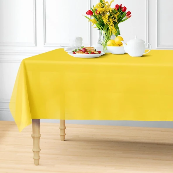 MASA ÖRTÜSÜ BASKISIZ SARI ürün görseli 1