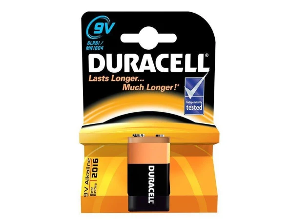 Duracell 9 Volt Alkalin Pil