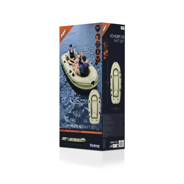 Bestway Hydro-Force Voyager X3 Raft Şişme Bot Set - 10