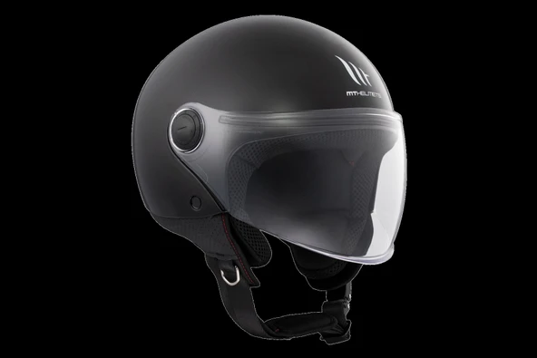 Kask Mt Helmets Street S A1 Mat Siyah Çenesiz - Resim 3