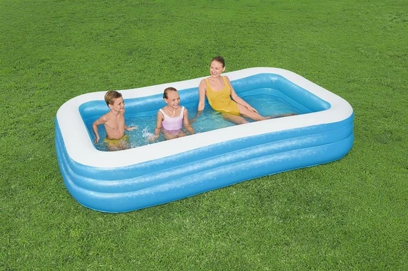 Bestway Dikdörtgen Şişme Aile Havuzu 305x183x56 cm - 7