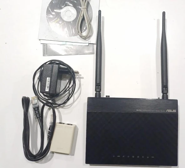 Asus Dsl-N12E 300Mbps Kablosuz-N ADSL2+ 4 Port Modem Kullanılmış
