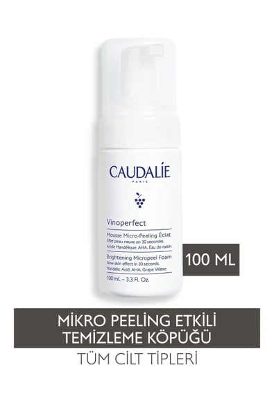 Caudalie Vinoperfect Işıltı Verici Mikro Peeling 100 ml Temizleme Köpüğü