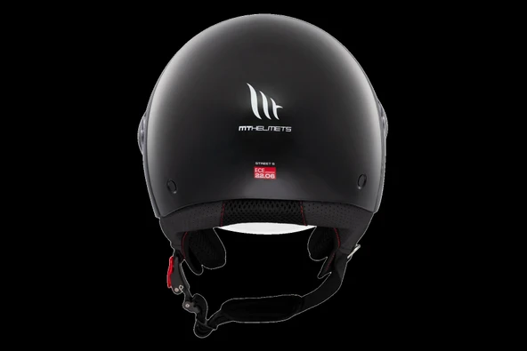 Kask Mt Helmets Street S A1 Mat Siyah Çenesiz - Resim 4