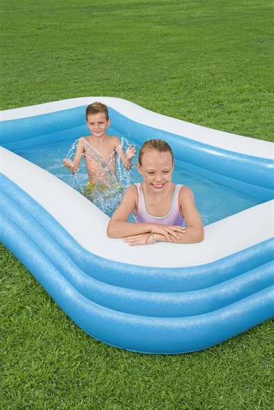 Bestway Dikdörtgen Şişme Aile Havuzu 305x183x56 cm - 6