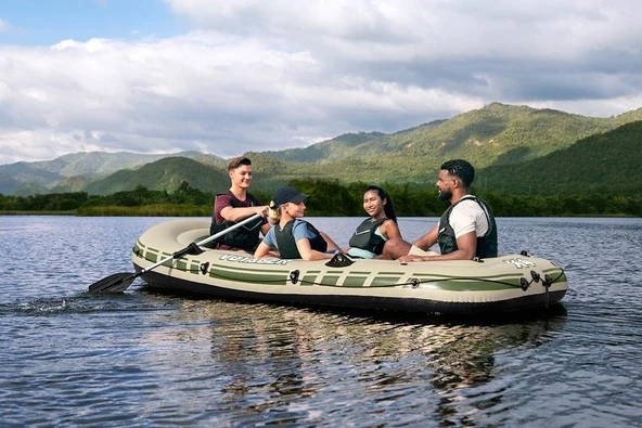 Bestway Hydro-Force Voyager X4 Raft Şişme Bot Set - 12