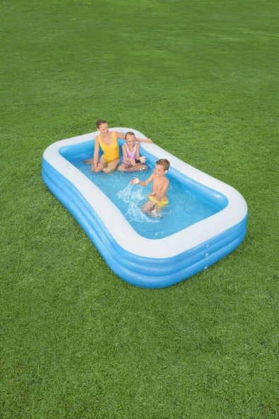 Bestway Dikdörtgen Şişme Aile Havuzu 305x183x56 cm - 10