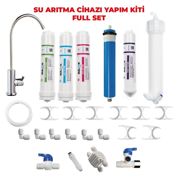 Sulook Su Arıtma Cihazı Yapım Seti - Full Set- Su Arıtma Yapım Kiti