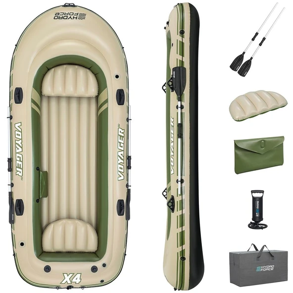 Bestway Hydro-Force Voyager X4 Raft Şişme Bot Set - 2
