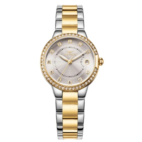 Ferro FL21349A-D Quartz Çelik Gold/Gri 32 mm Kadın Kol Saati
