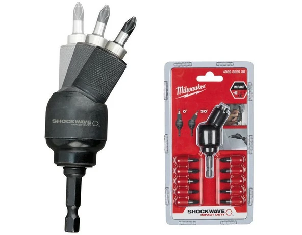 Milwaukee 10 Parça Bits Uç Seti + Knuckle (Boğumlu) Oynar Başlık - 4