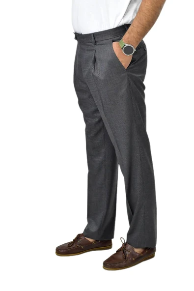 Erkek Pileli Klasik  Kumaş Pantolon P1174 BGL-ST04410 - Resim 4