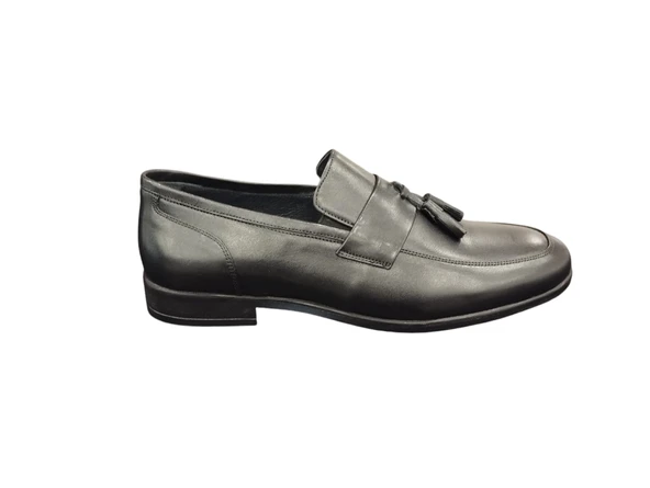 Slope 04800M İç Dış Hakiki Dana Derisi Püsküllü Erkek Günlük Loafer Ayakkabı