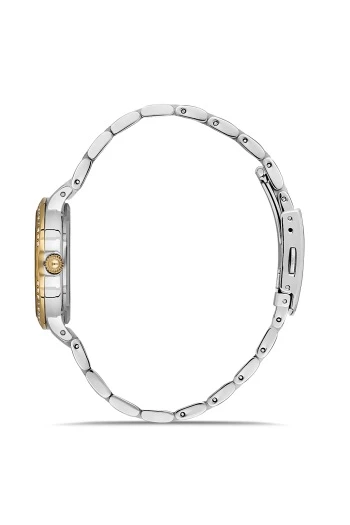 Ferro FL21349A-D Quartz Çelik Gold/Gri 32 mm Kadın Kol Saati - Resim 3