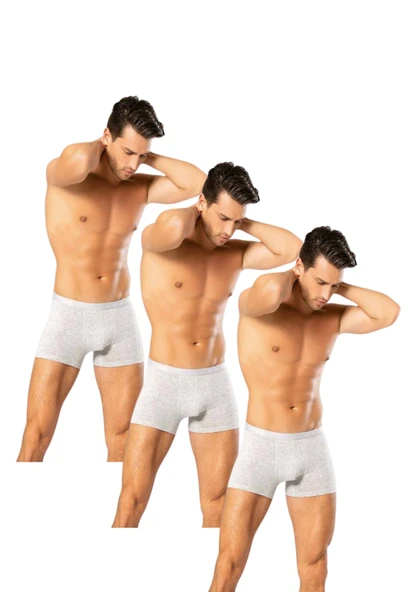 Looksense Erkek Dude 3Lü İnce Bel Lastikli Likralı Boxer 12003 - 5