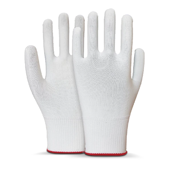 Beybi Kasyer Beyaz 10 Numara  Yıkanabilir Polyester Eldiven 5 Çift