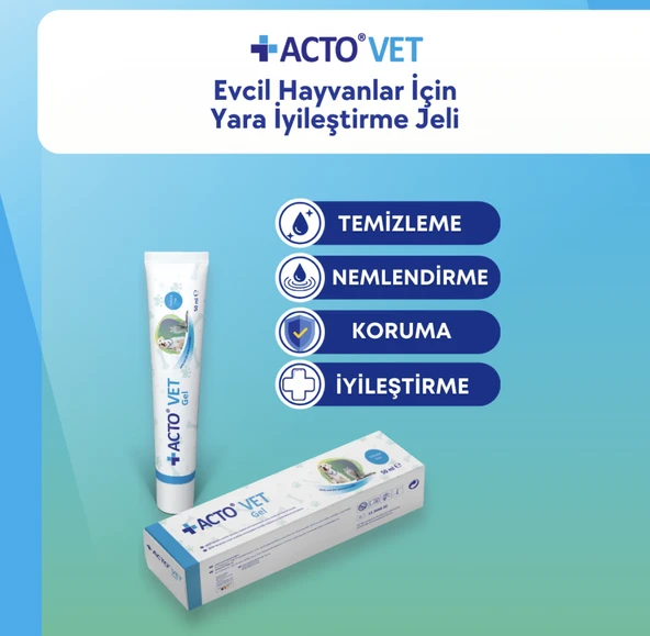 ACTO VET GEL 50 ml Evcil Hayvan Yara Bakım Jeli - 2
