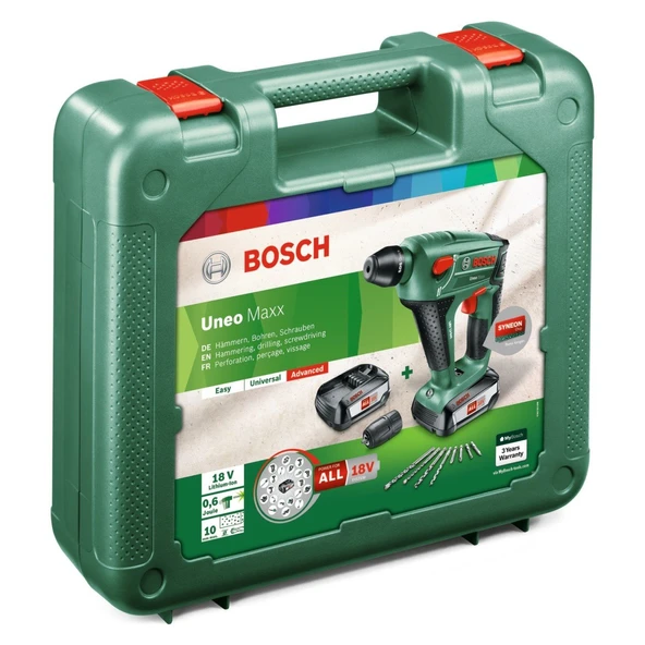 Bosch UNEOMaxx 18V 2,5 Ah Çift Akülü Kırıcı Delici - 3