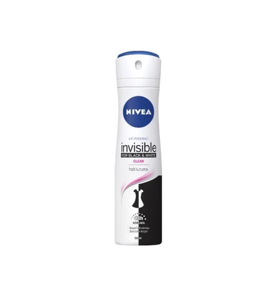 Nivea Deodorant 150 ml Kadın Invisible Black&white Deodorant X3