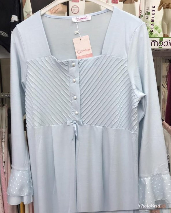 Limissi 2106 Mavi Hamile Lohusa Pijama Takımı - 3