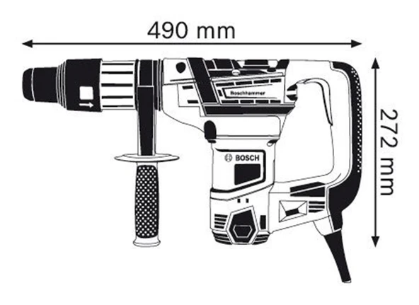 Bosch GBH 5-40 D 1150 W Pnömatik Kırıcı-Delici - 6