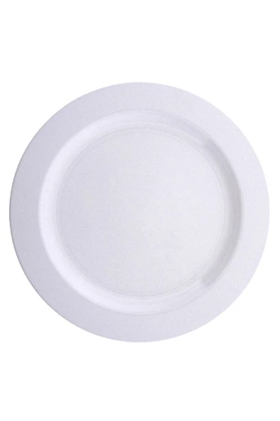 Beyaz Sert Plastik Parti Tabağı 26 cm 10'lu | Tek Kullanımlık