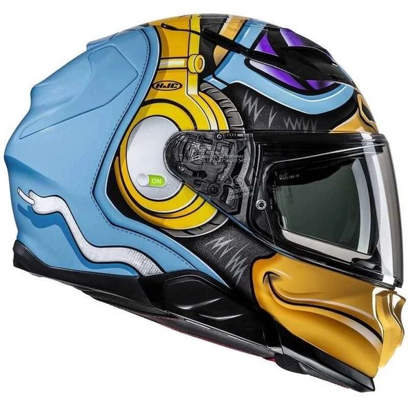 KASK HJC F71 KASK MONKEY DJ MC23 - Resim 3