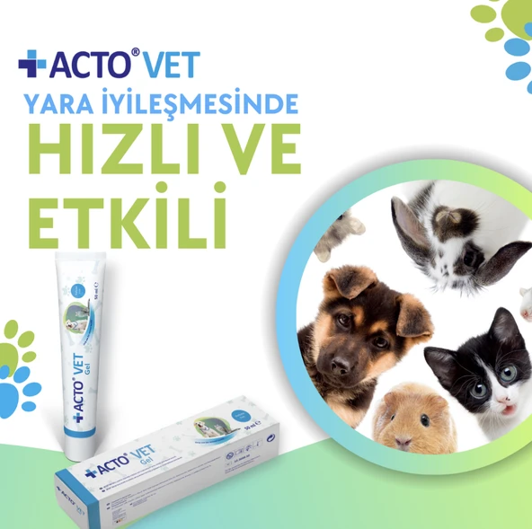 ACTO VET GEL 50 ml Evcil Hayvan Yara Bakım Jeli - 3