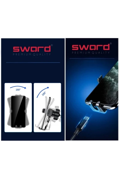 SWORD Ayarlanabilir Araç İçi Telefon Tutucu Her Telefon İle Uyumlu SW-AYR - 4