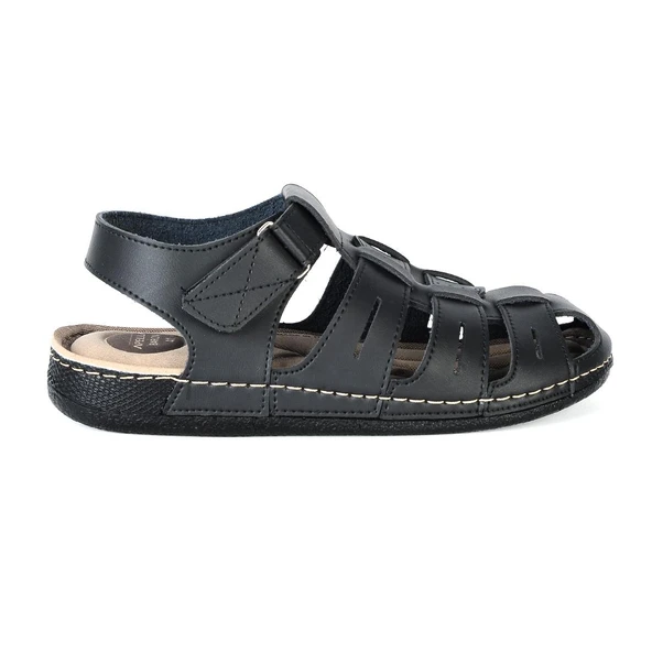 Apella 954-4 Baron Siyah Erkek Sandalet - 5