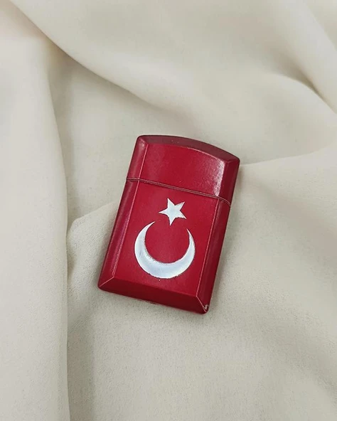 Çakmak  Metal Gazlı Doldurulabilir Ay Yıldız Çakmak