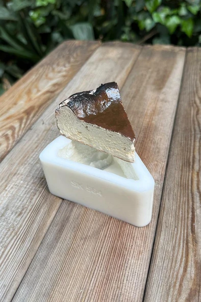 Cheesecake Dilimi Silikon Mum Kalıbı - Resim 4