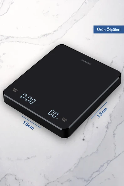 KUMTEL V60 Dijital Damlatıcı ve Zamanlayıcılı Kahve Demleme Tartısı HV60-02 - 2