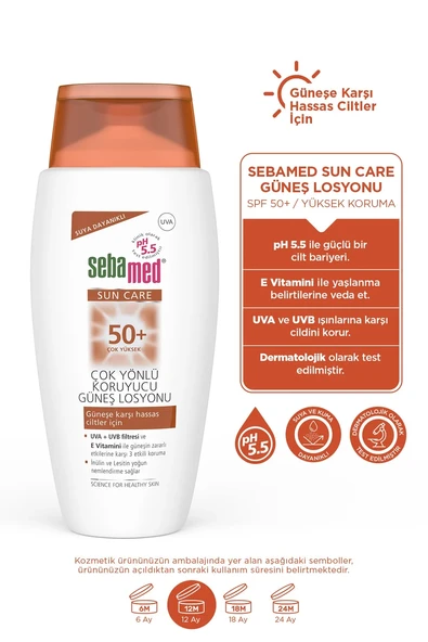 Sebamed Sun Care Çok Yönlü Güneş Losyonu SPF50+ 150 ml - 3