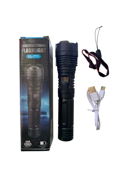 MULTİFONKSİYONEL POLİS FENERİ UZUN MENZİL ZOOMLU