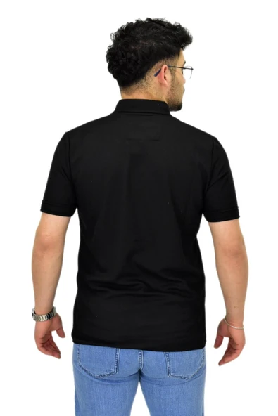 Erkek Büyük Beden Gömlek Yaka Düğmeli Tişört BGL-ST04525 - 11